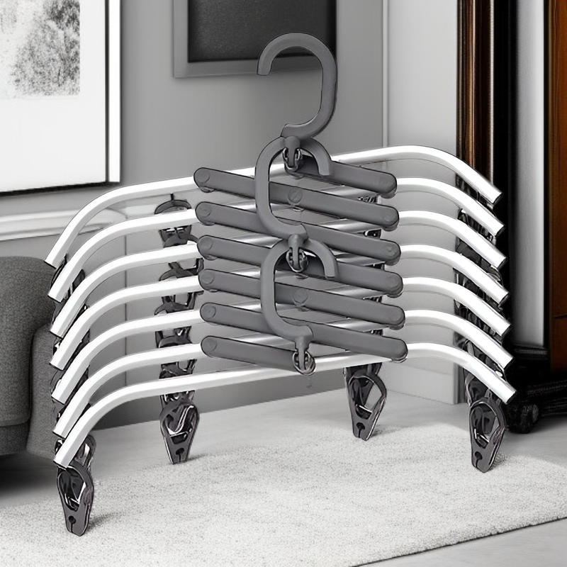 ไม้แขวนเสื้อชั้นในพลาสติก ABS พร้อมคลิปกันลื่นแบบนุ่ม ทนทานพิเศษ