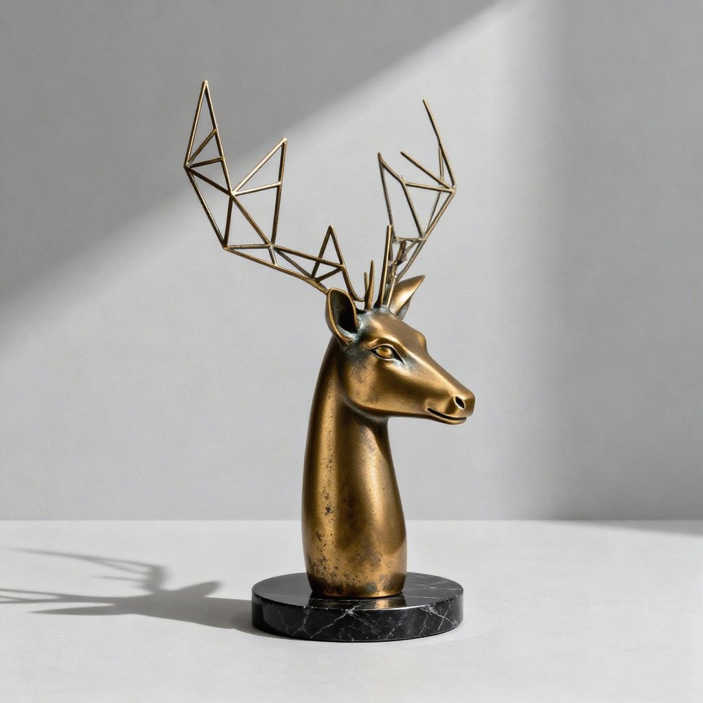 กวางประดับบ้านสำหรับตกแต่งห้อง (เซ็ตคู่)