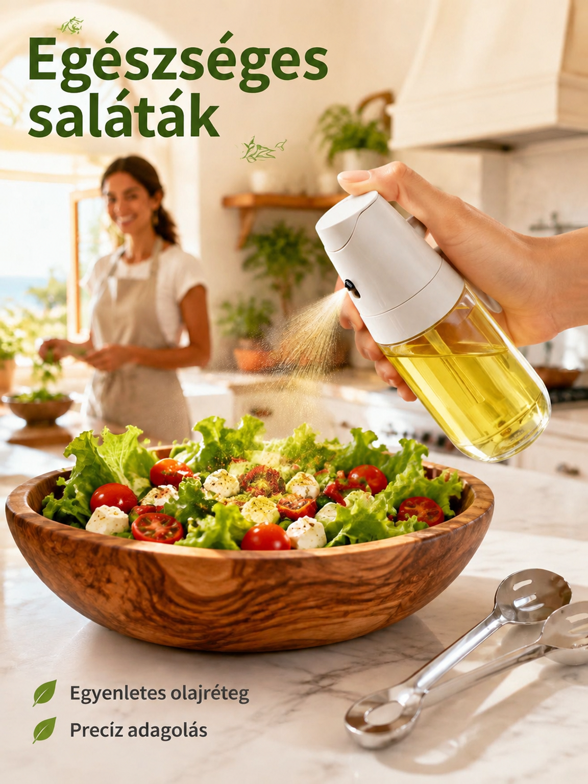 Többfunkciós konyhai olajspray palack