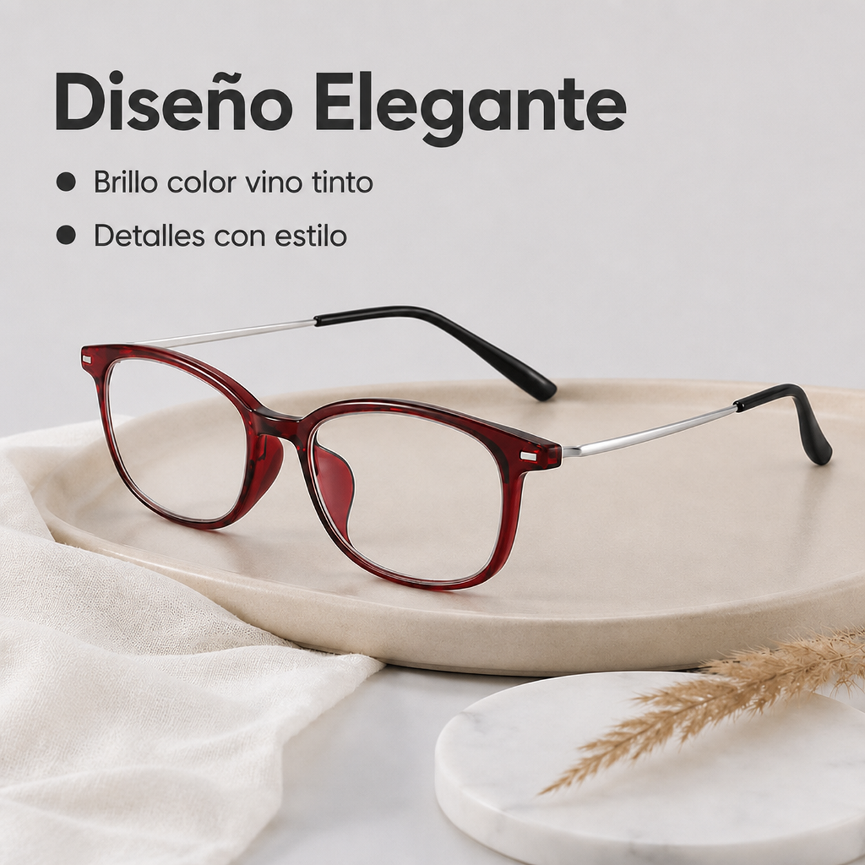 Gafas de lectura elegantes para mujer con filtro de luz azul