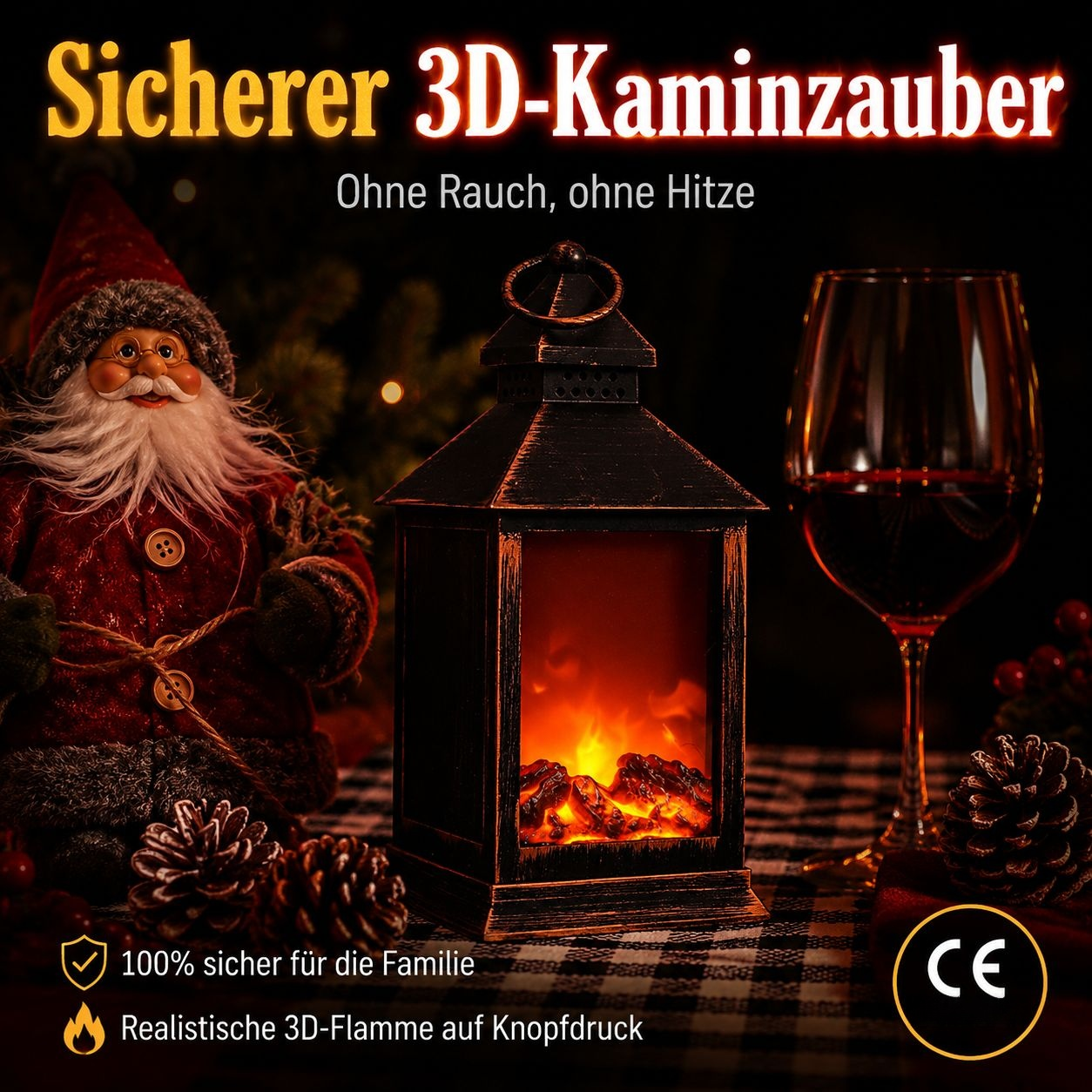 Kamin-Stimmungslicht Camping Wohnkultur Geburtstags- und Geschäftsgeschenk