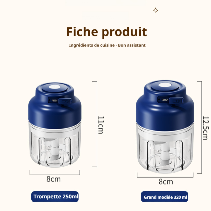 Mini presse-ail électrique sans fil