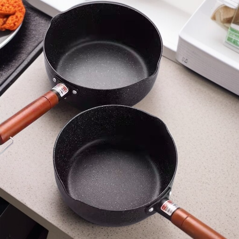 기숙사 일본식 스노우팬 인덕션 아기 이유식 붙지 않는 냄비 맥반석 컬러 라면팬 후라이팬