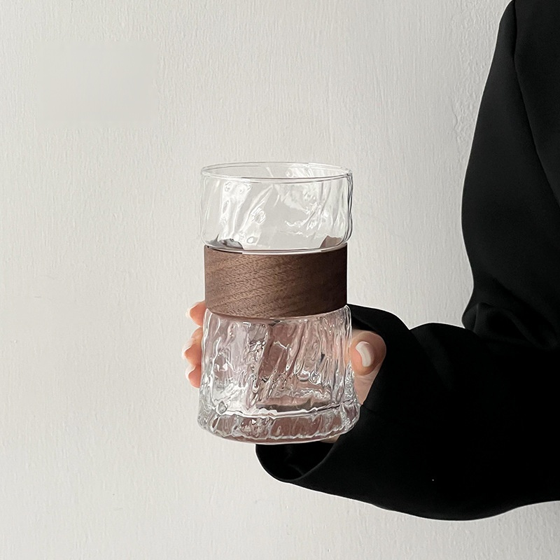 Home Glass Cup with Bamboo Sleeve