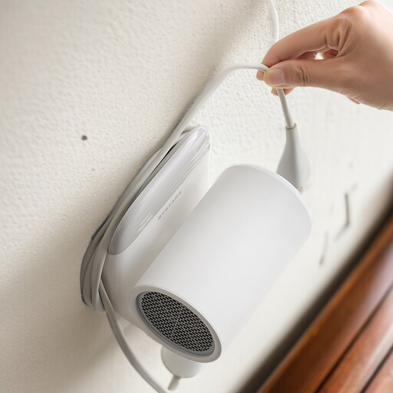 화장실 다용도 수납선반 벽걸이 헤어드라이어 투인원 펀치프리 설치 수납선반 투인원 욕실 수납선반