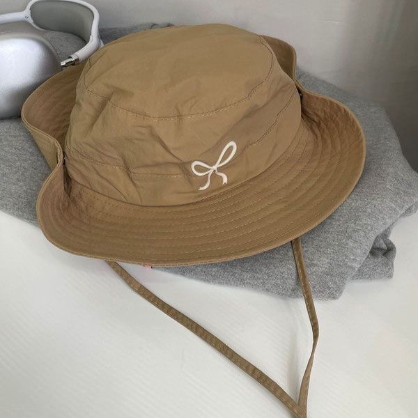 หมวกชาวประมงผูกโบว์แห้งเร็ว