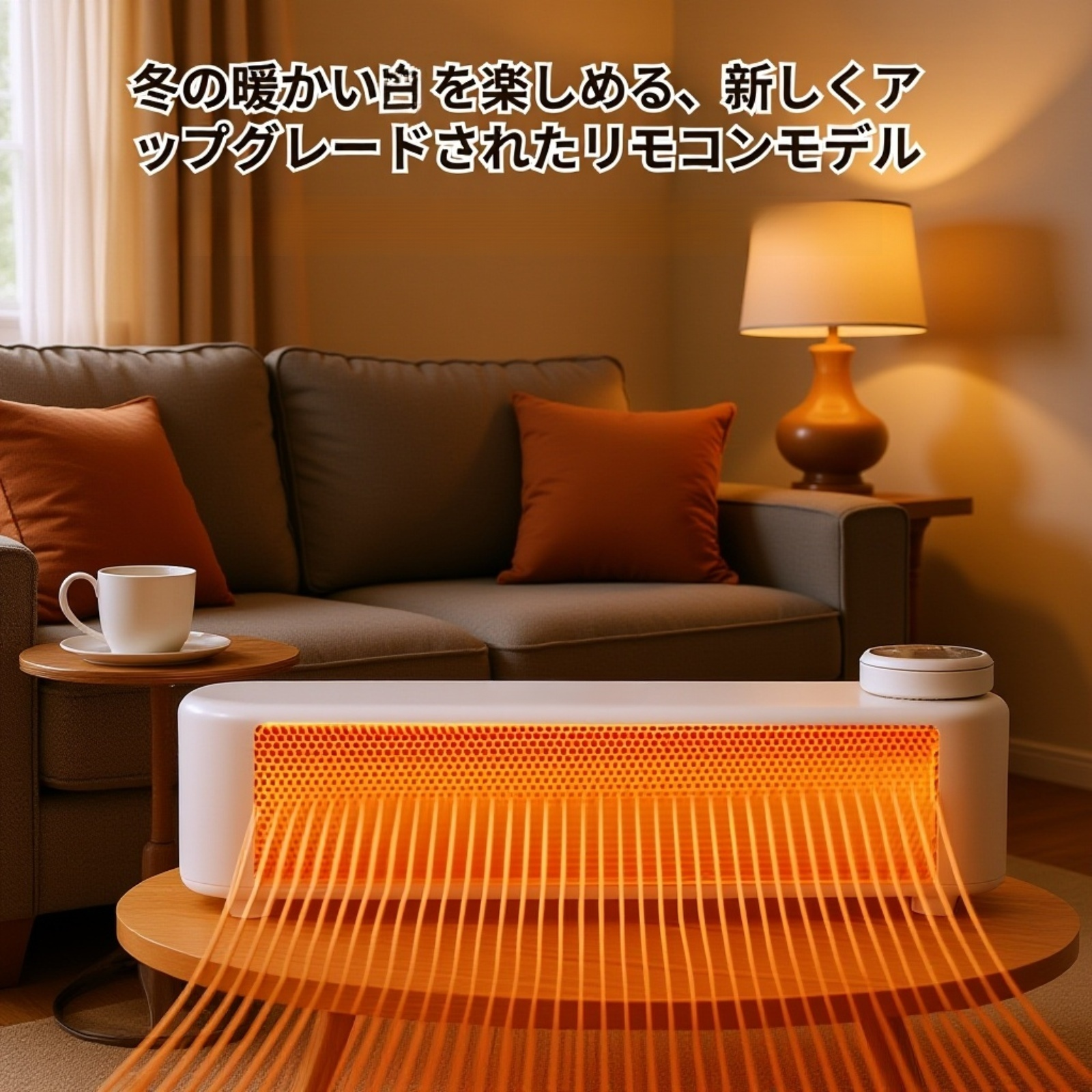 安全装置搭載の暖房器具