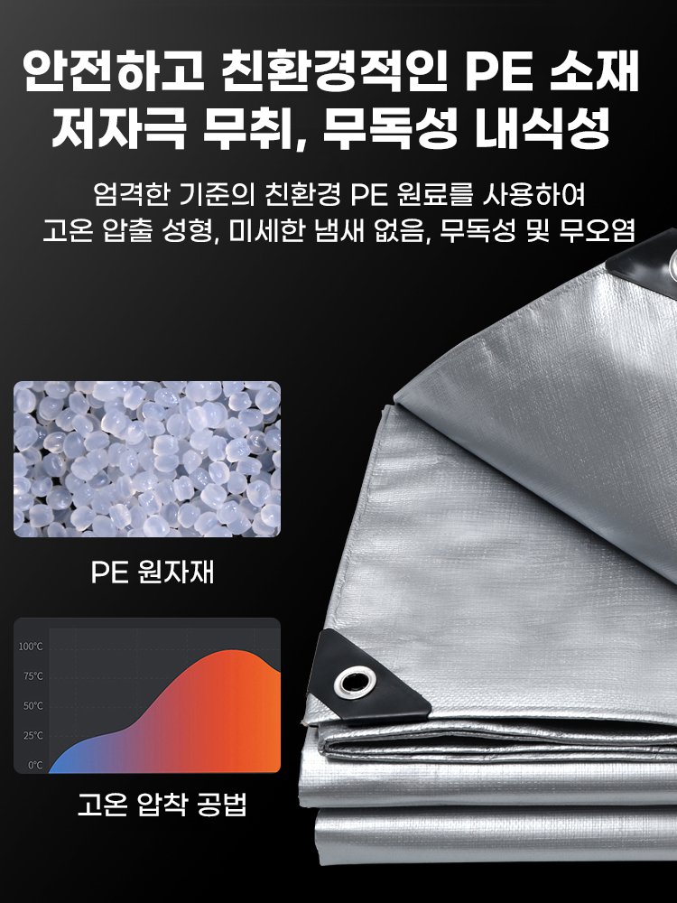 두꺼운 차양막 방수포