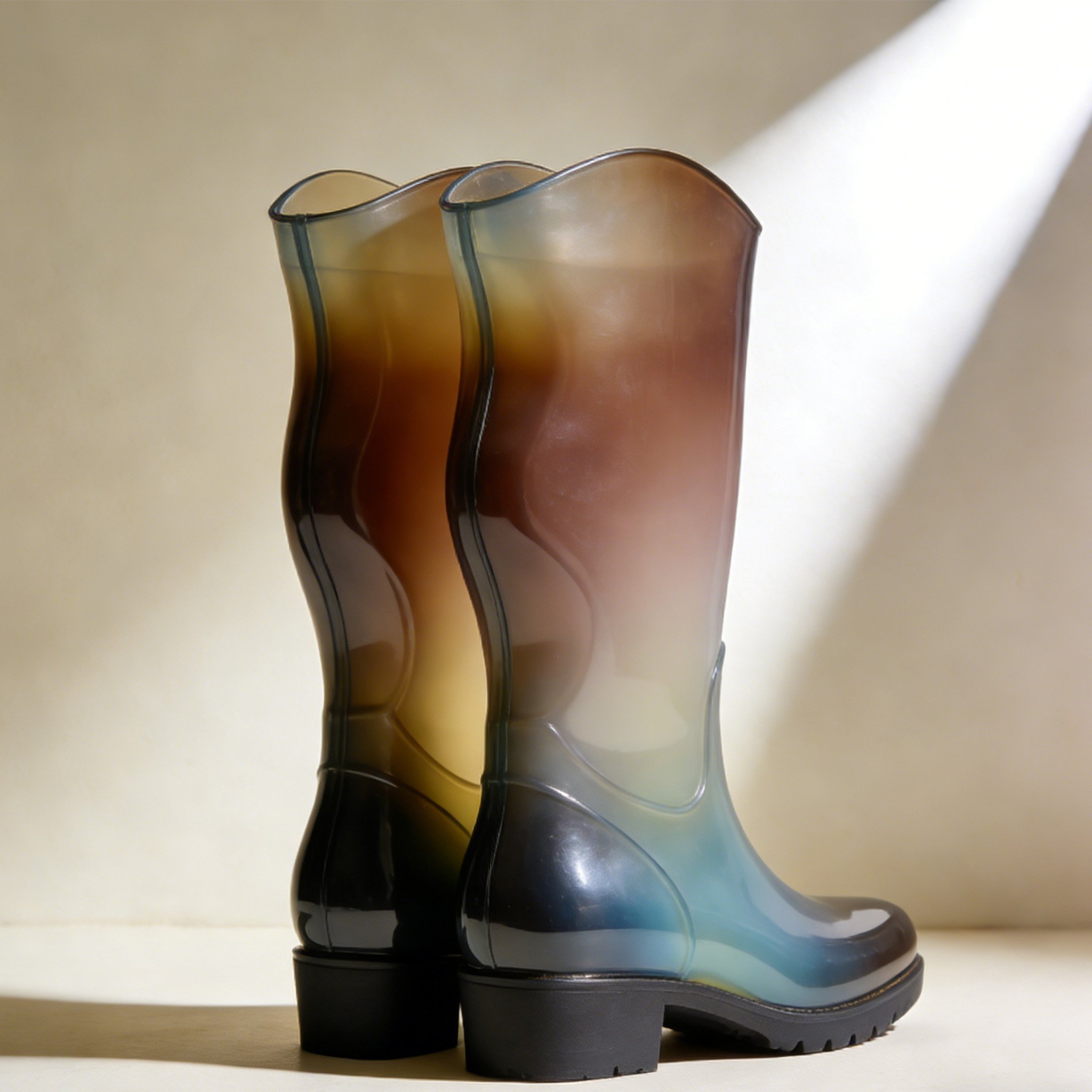 Zapatos de goma antideslizantes para hombre en color negro