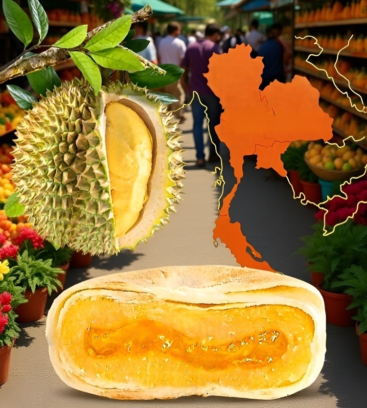 수제 두리안 빵 자태