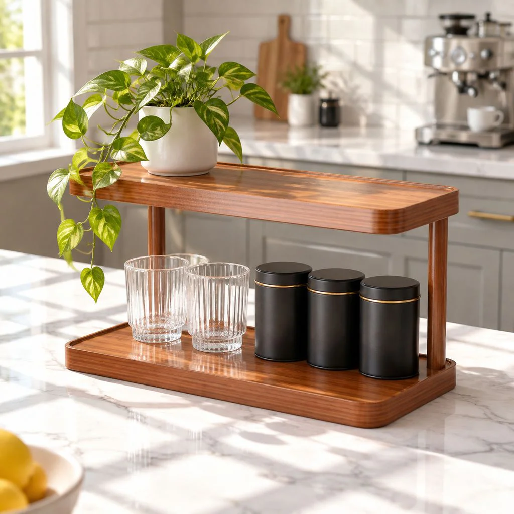 Desktop Multi-Tiered Shelf