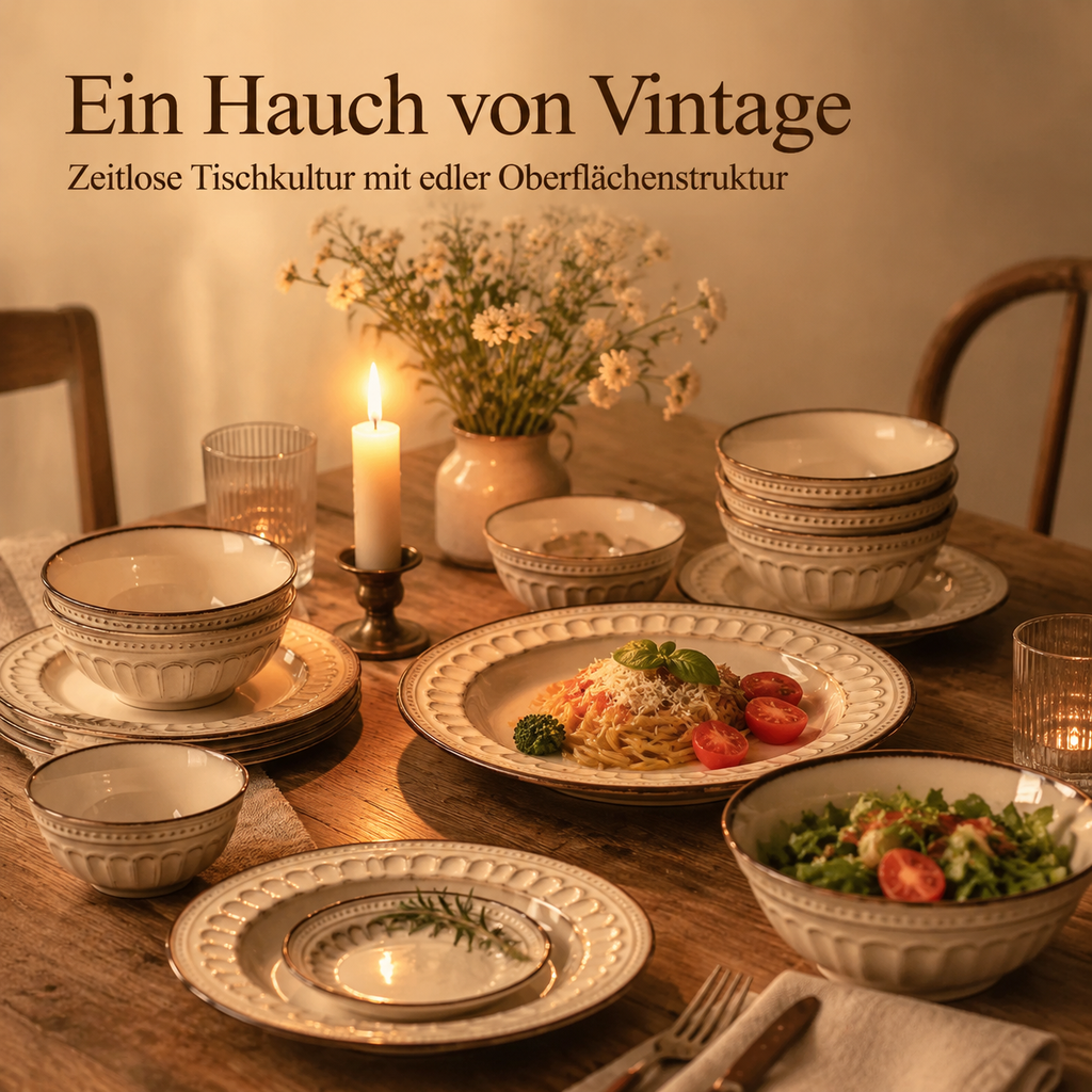 Retro-geprägtes Keramikgeschirr