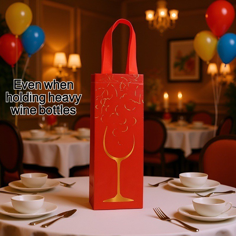 12pcs thickened non-woven wine bags