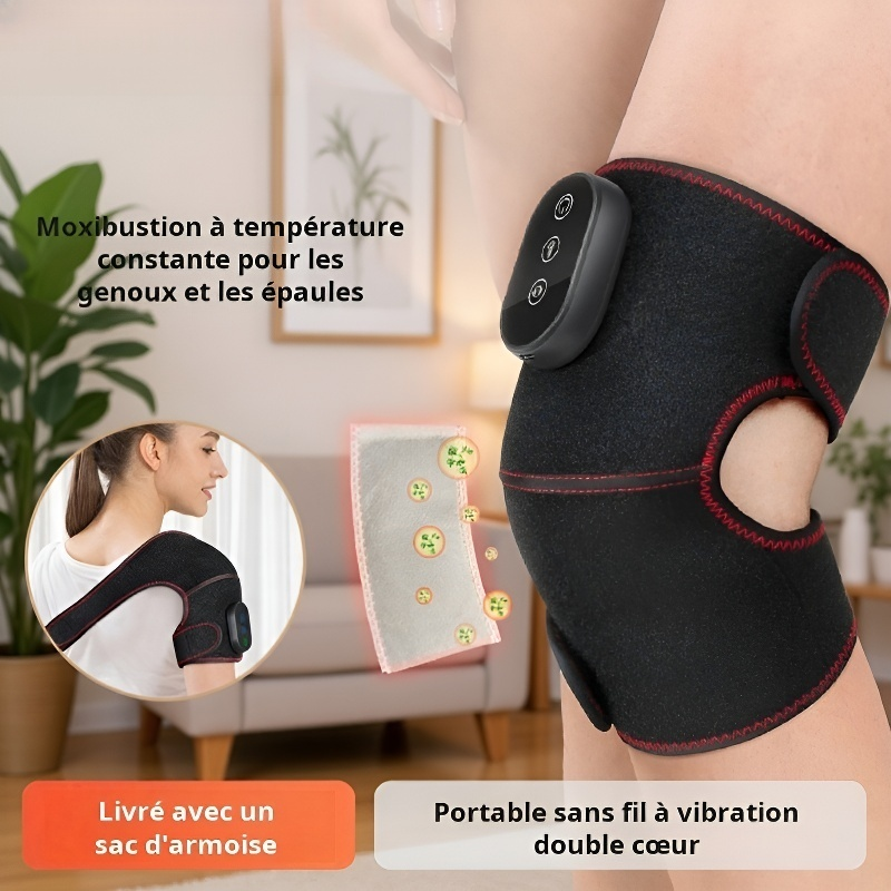 Appareil de massage pour genoux avec chauffage électrique