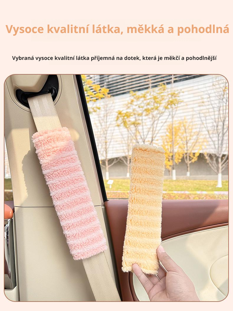 Jednoduchá instalace plyšového chrániče pásu