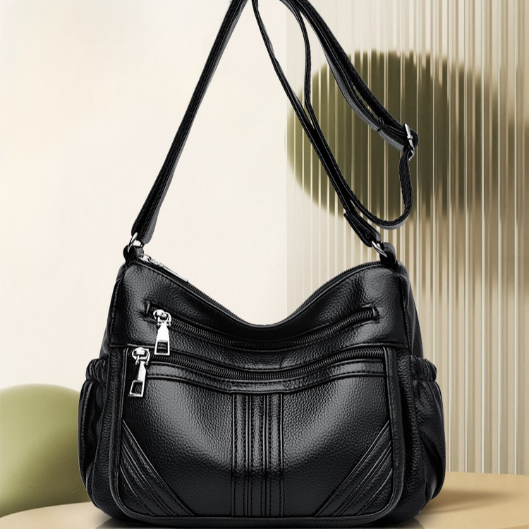 おしゃれなソフトレザー大容量仕切り付きレディースバッグ ショルダー＆斜め掛けバッグ