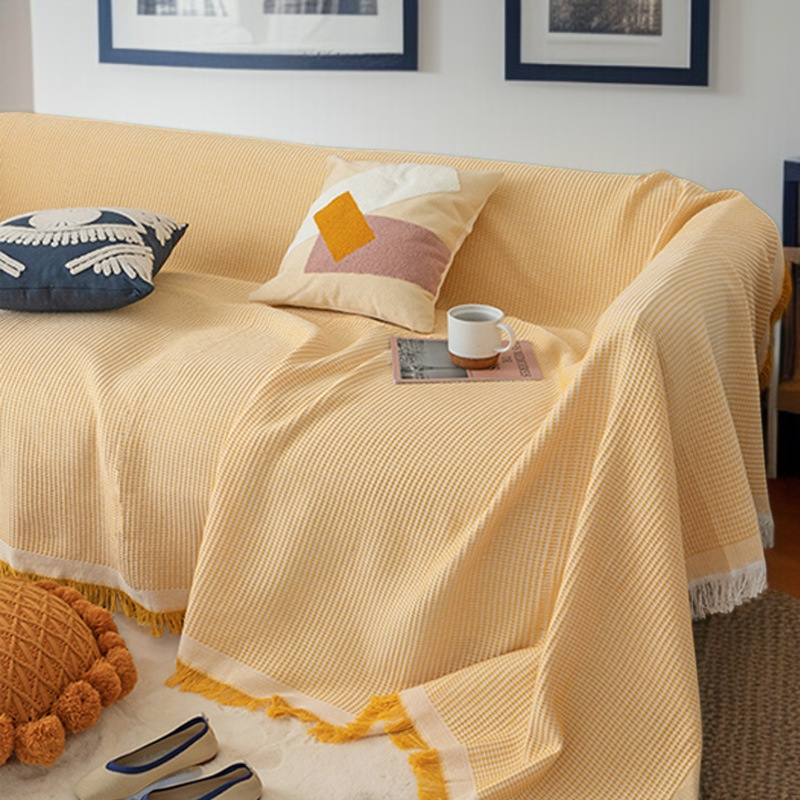 ソファカバーカバーフルカバー綿糸ユニバーサルソファブランケットカバータオル フルカバーソファ