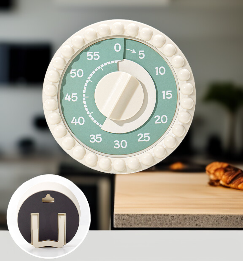 주방 타이머 디지털 화면 클로즈업