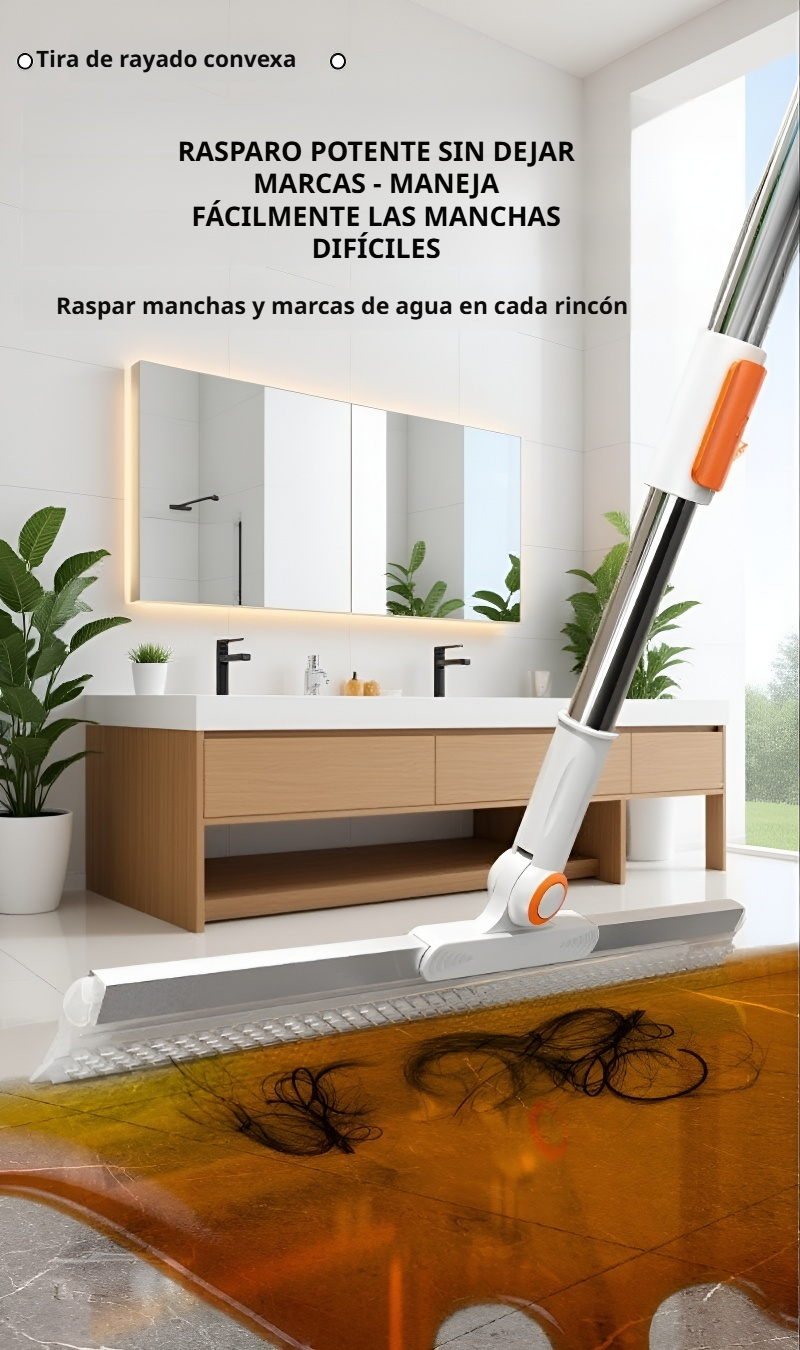 Detalle de los puntos de la escoba doble cara