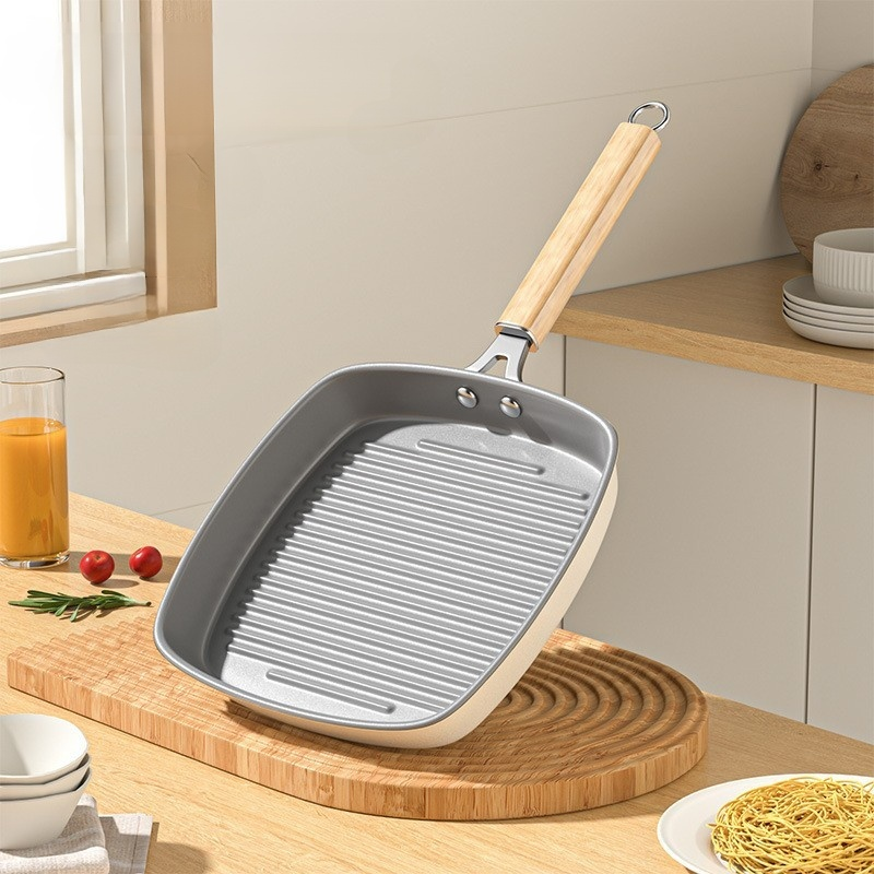 กระทะเซรามิกเคลือบไม่เคลือบสำหรับสเต็ก