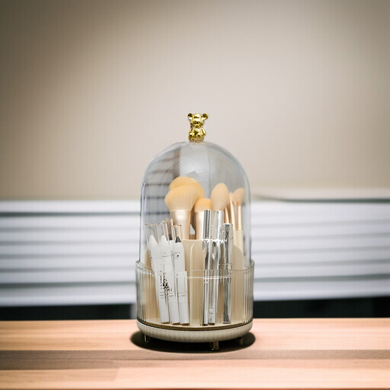 口紅やアイブロウペンシルを整理できる収納ボックス