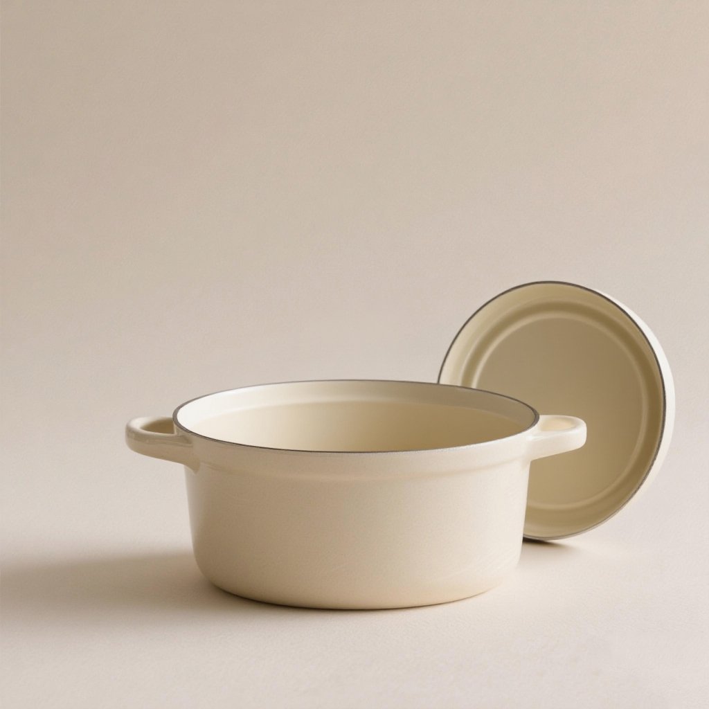 300ml 크림풍 에나멜 냄비