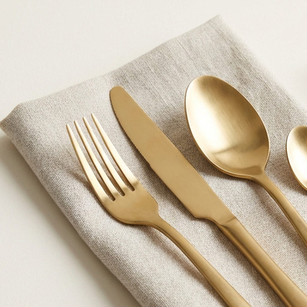 Set completo de cubiertos de acero inoxidable de alta calidad