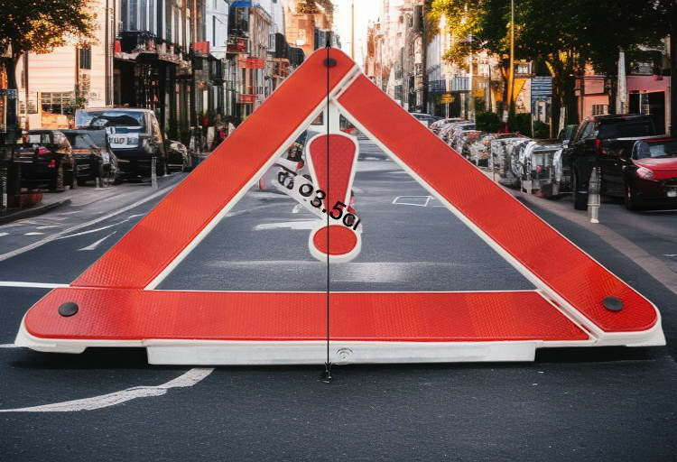 Easy-to-install frame vehicle warning device