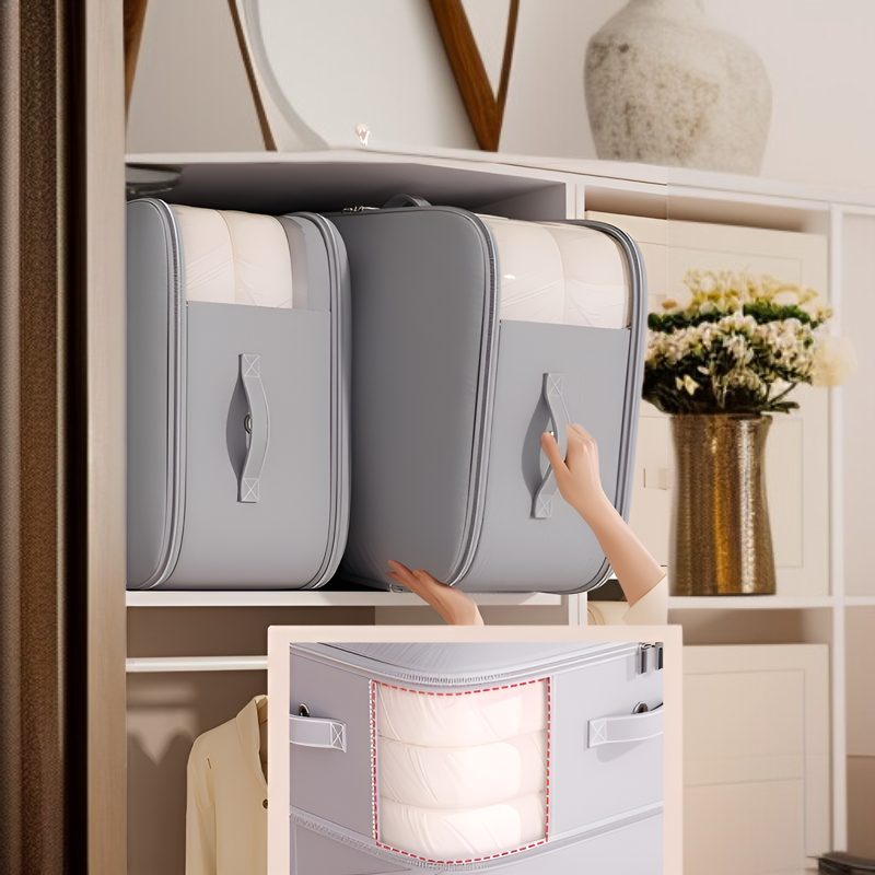 ダウンジャケット、キルト、シルクキルト用のキルト収納バッグ、冬物季節衣類や寝具収納バッグ用の特別な圧縮バッグ