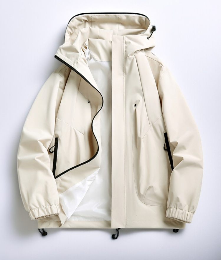 얇은 방수 트레이닝 자켓 소재 클로즈업