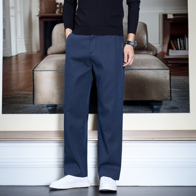 라이트 럭셔리 남성 팬츠 가을 남성 캐주얼 팬츠 와이드 팬츠