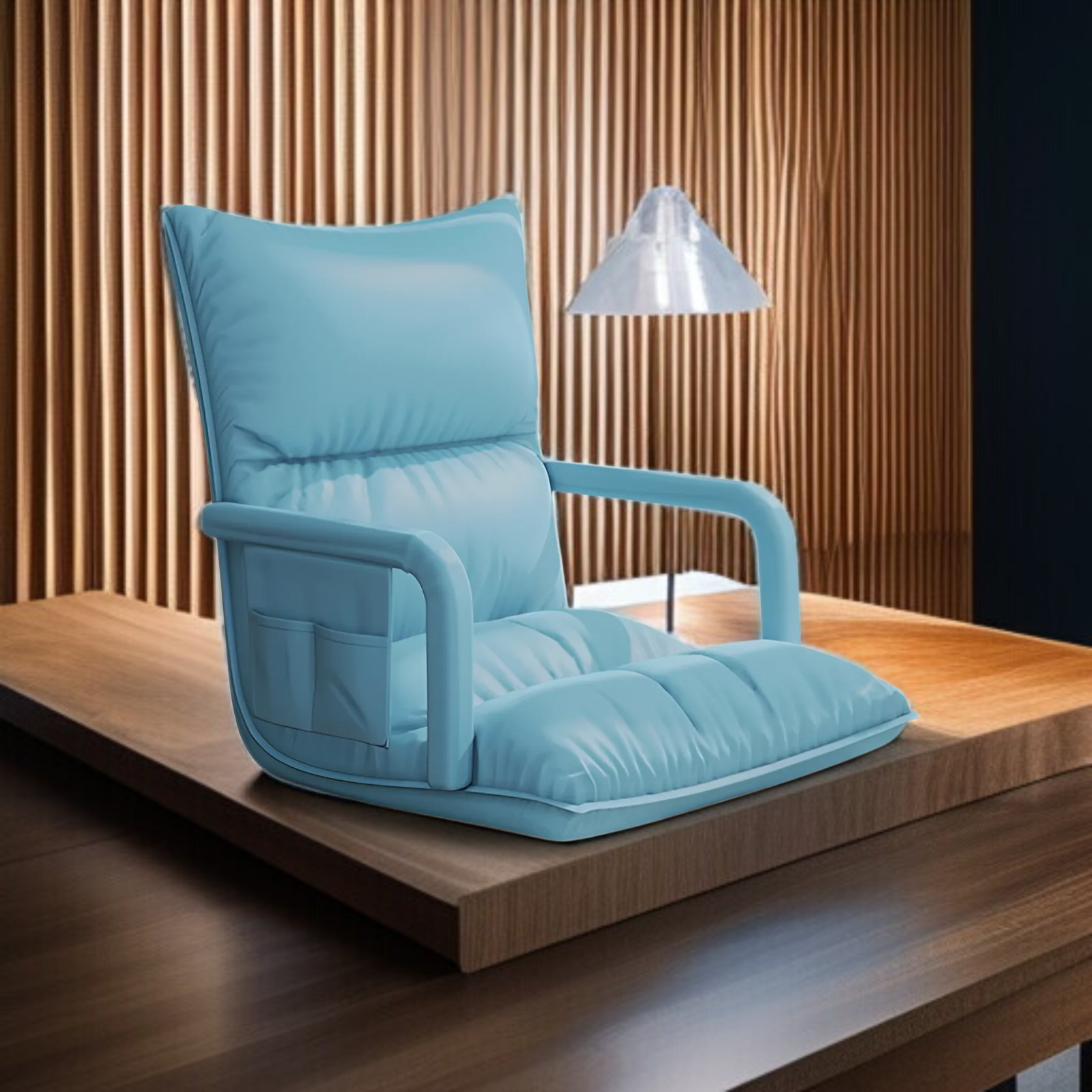 Waterproof and stain-resistant PU leather seat, sofa with six-position angle adjustment, multiple co