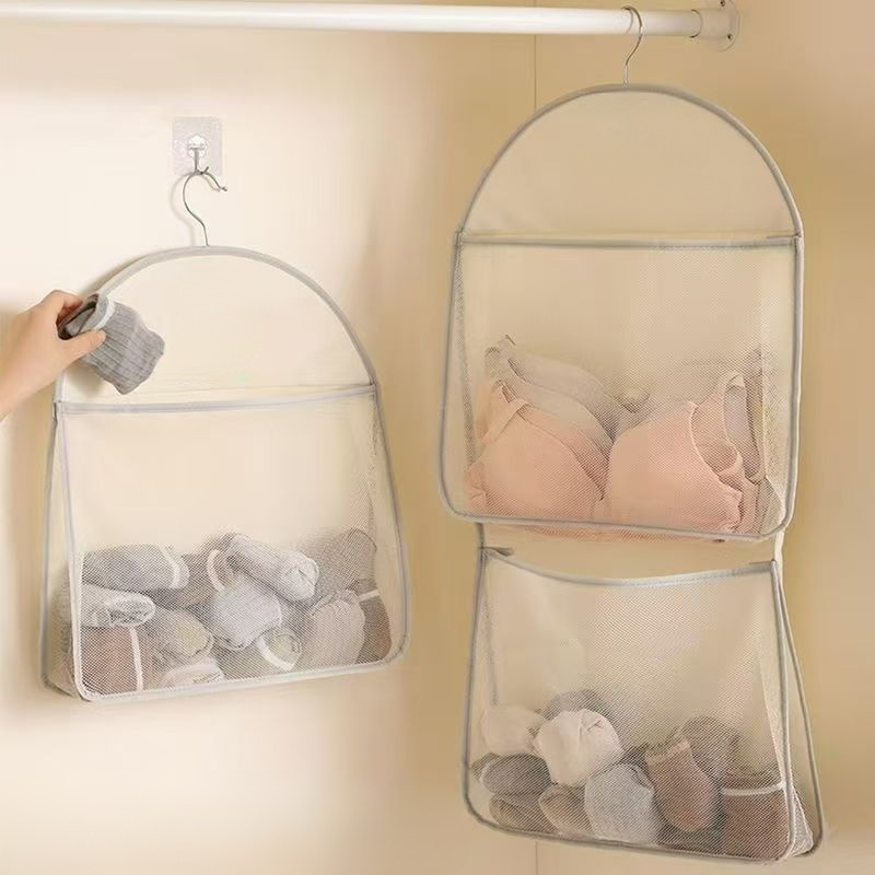 牛津布掛式網兜收納袋