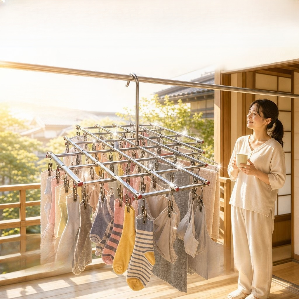 Modern Minimalist Stainless Steel Multi-purpose Drying Rack