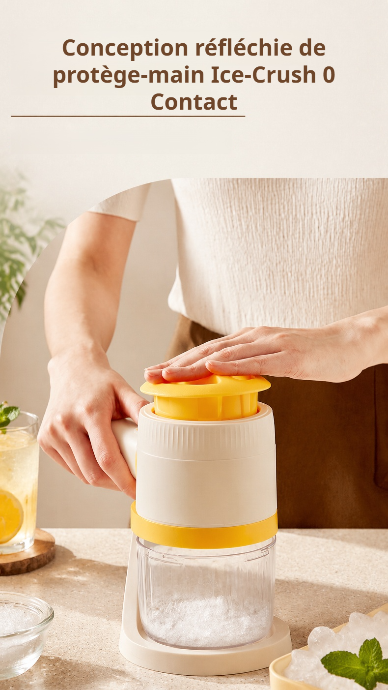 Broyeur à glace électrique pour cocktails maison