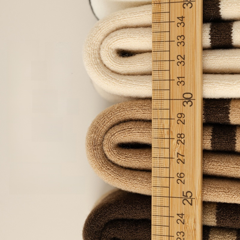 Kašmírové telecí ponožky s fleecovou podšívkou a zesílenou vrstvou