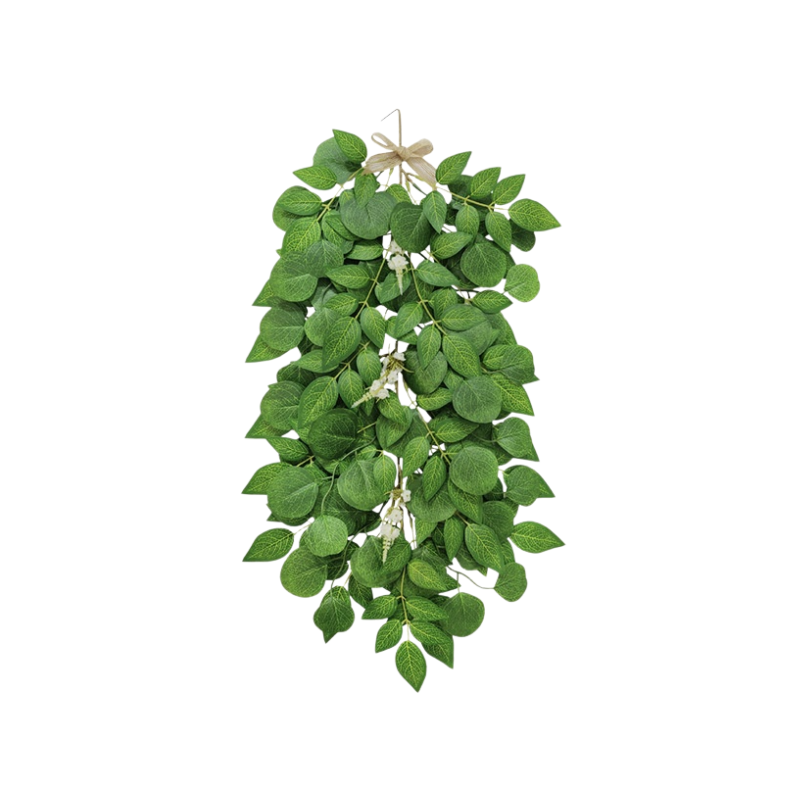 Decoración de pared con plantas verdes