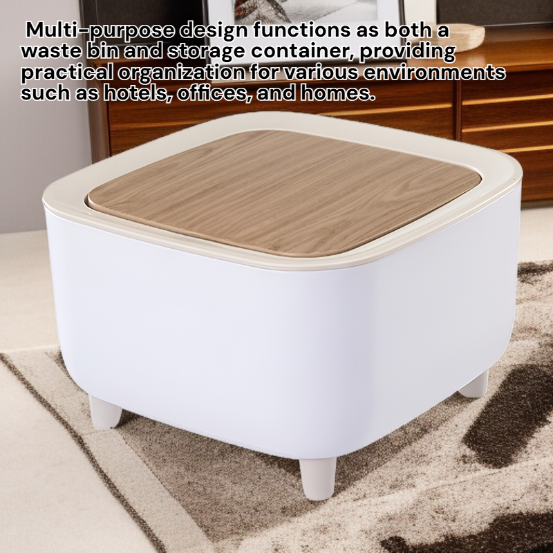Multi-functional Plastic Waste Bin for Bedroom, Living Room, Kitchen, and Office