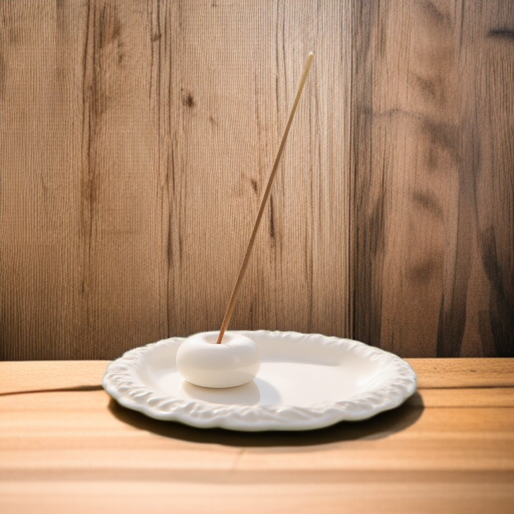 와비사비 스타일 세라믹 바위 패턴 향로