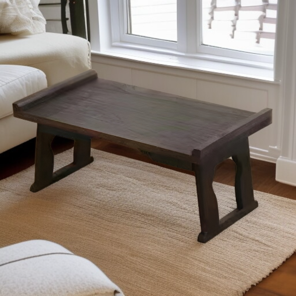 Mesa baja plegable de madera maciza para el hogar