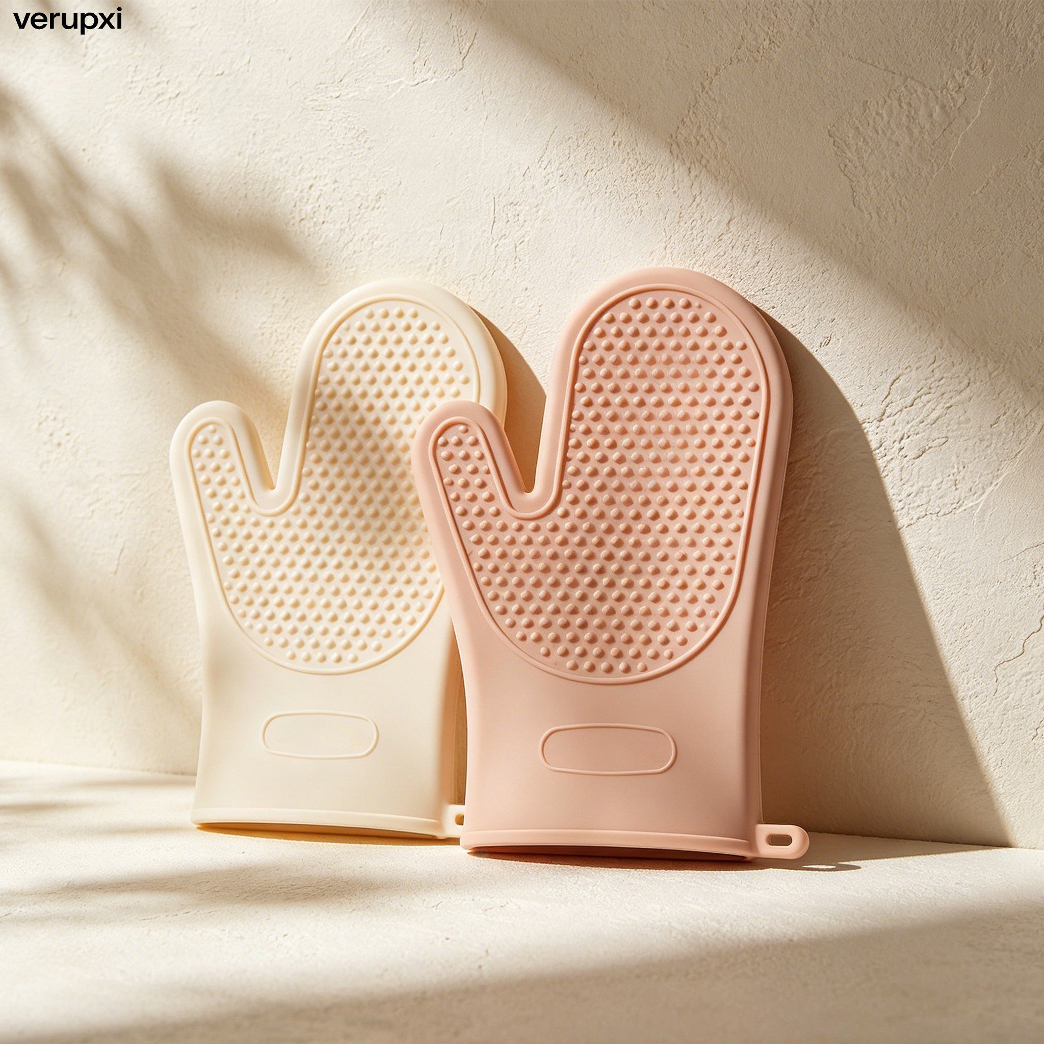 Silicone Heat-Resistant Gloves (4 Pairs)