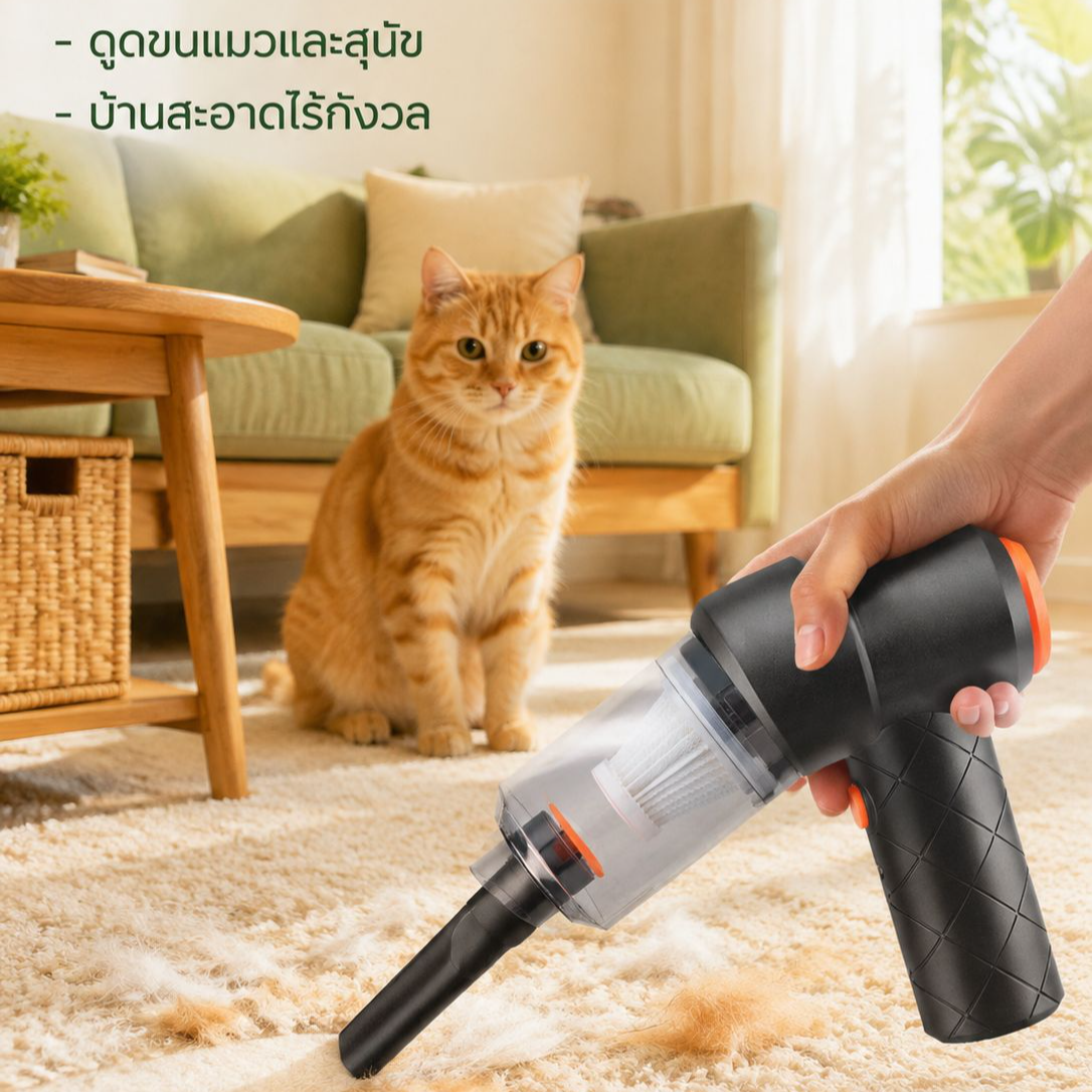 เครื่องดูดฝุ่นสำหรับรถยนต์และโซฟา ดูดแรง