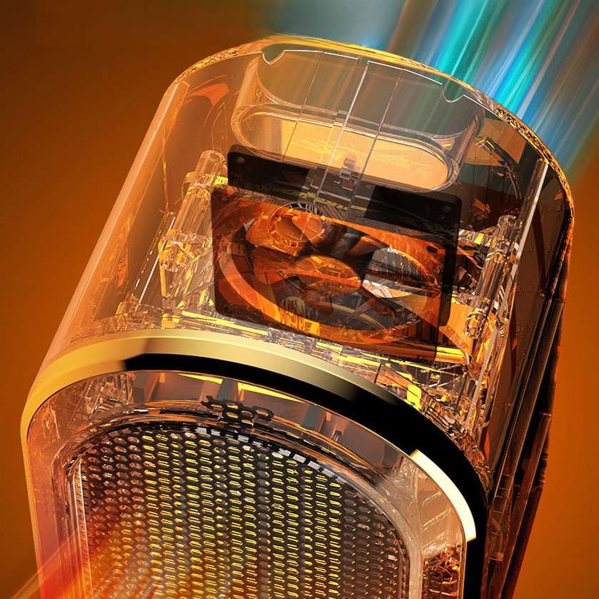 Calefactor de aire caliente de cerámica para escritorio, calefactor portátil para invierno