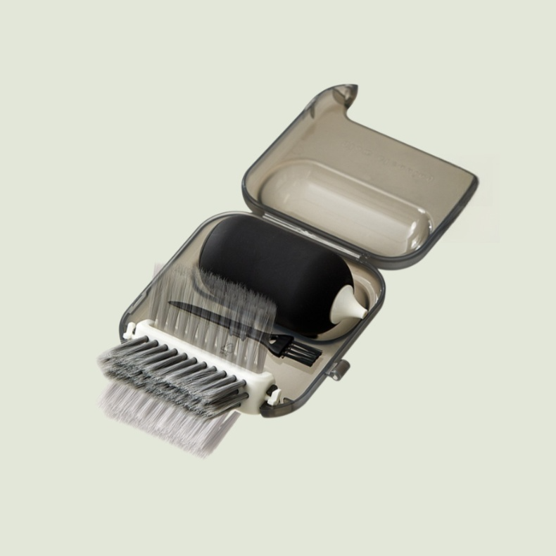 Autó és billentyűzet tisztító résekhez – 3 az 1-ben hordozható kefe szellőzőkhöz és lencséhez