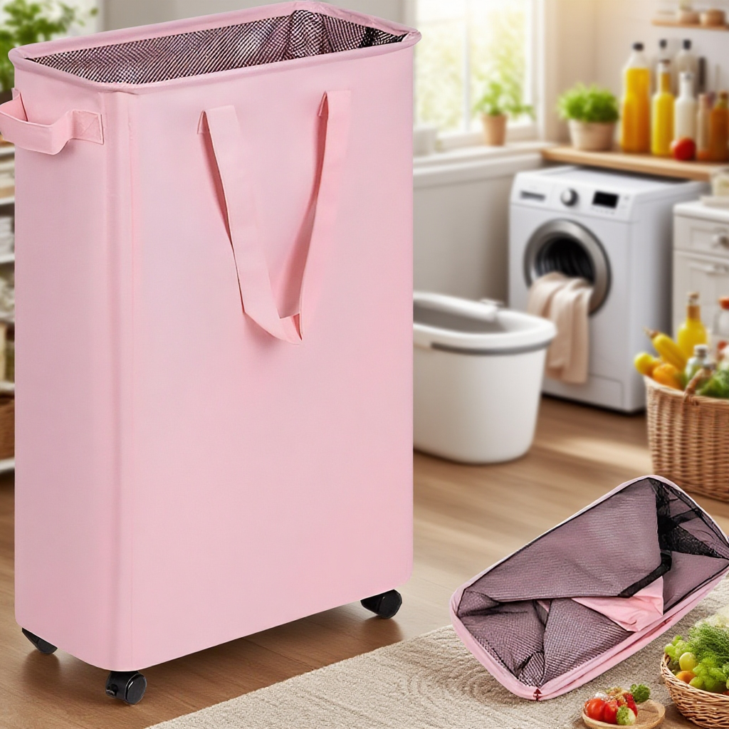 Platzsparende Wäschebox für Schmutzwäsche