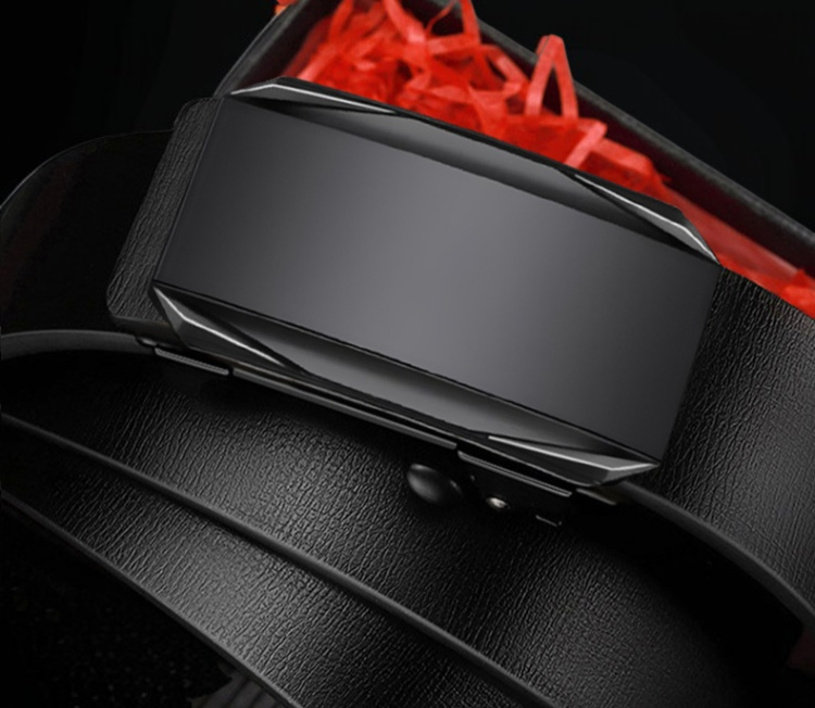 편리한 자동 버클 중장년 남성 벨트