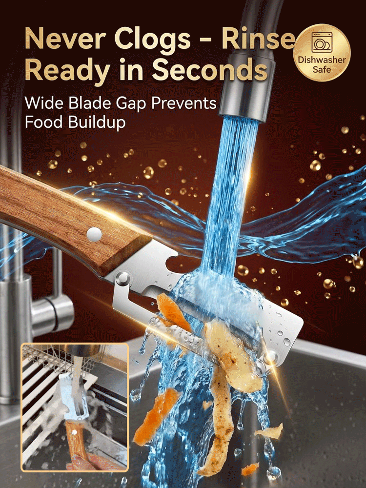 Multi-functional stainless steel peeler