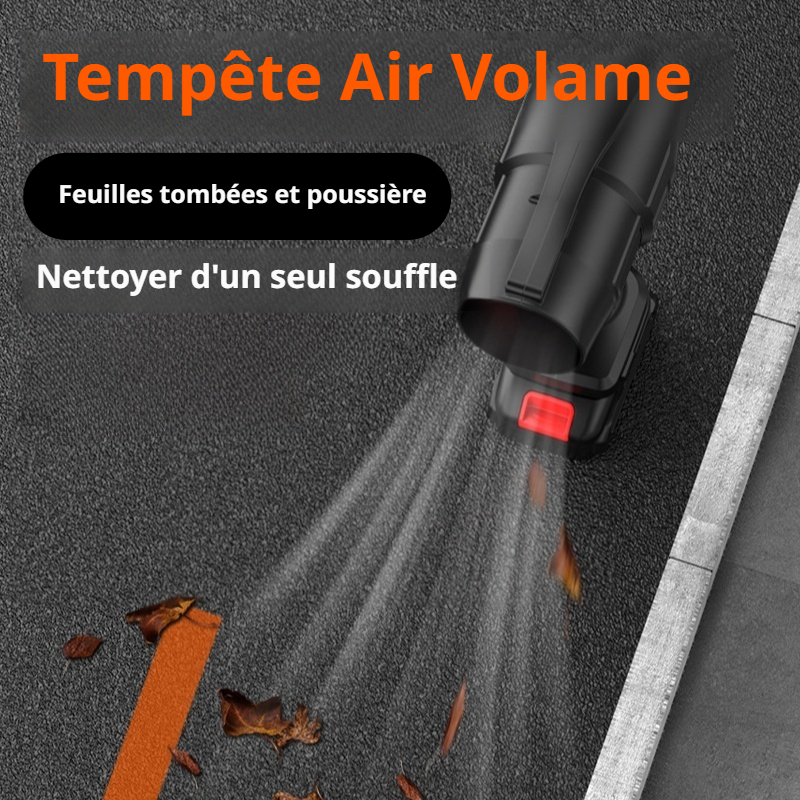 Powerful wireless hair dryer blower high power lithium storm rechargeable dust collector leaf blower