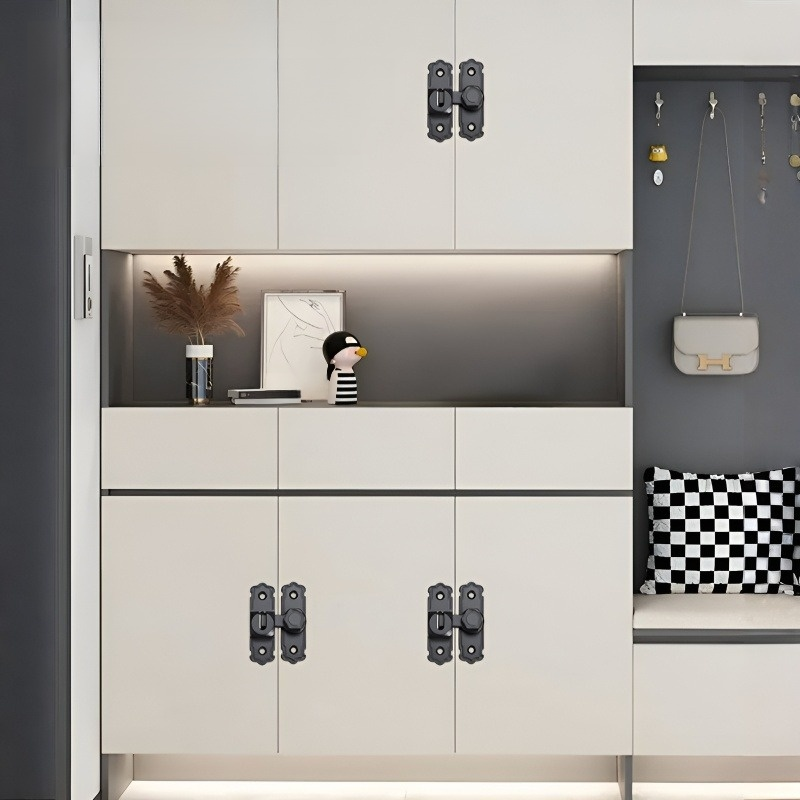 가정용 펀치 프리 도어 버클 두꺼운 알루미늄 합금 도어 겸용 도어 마개 다용도 펀치 프리 도어 버클