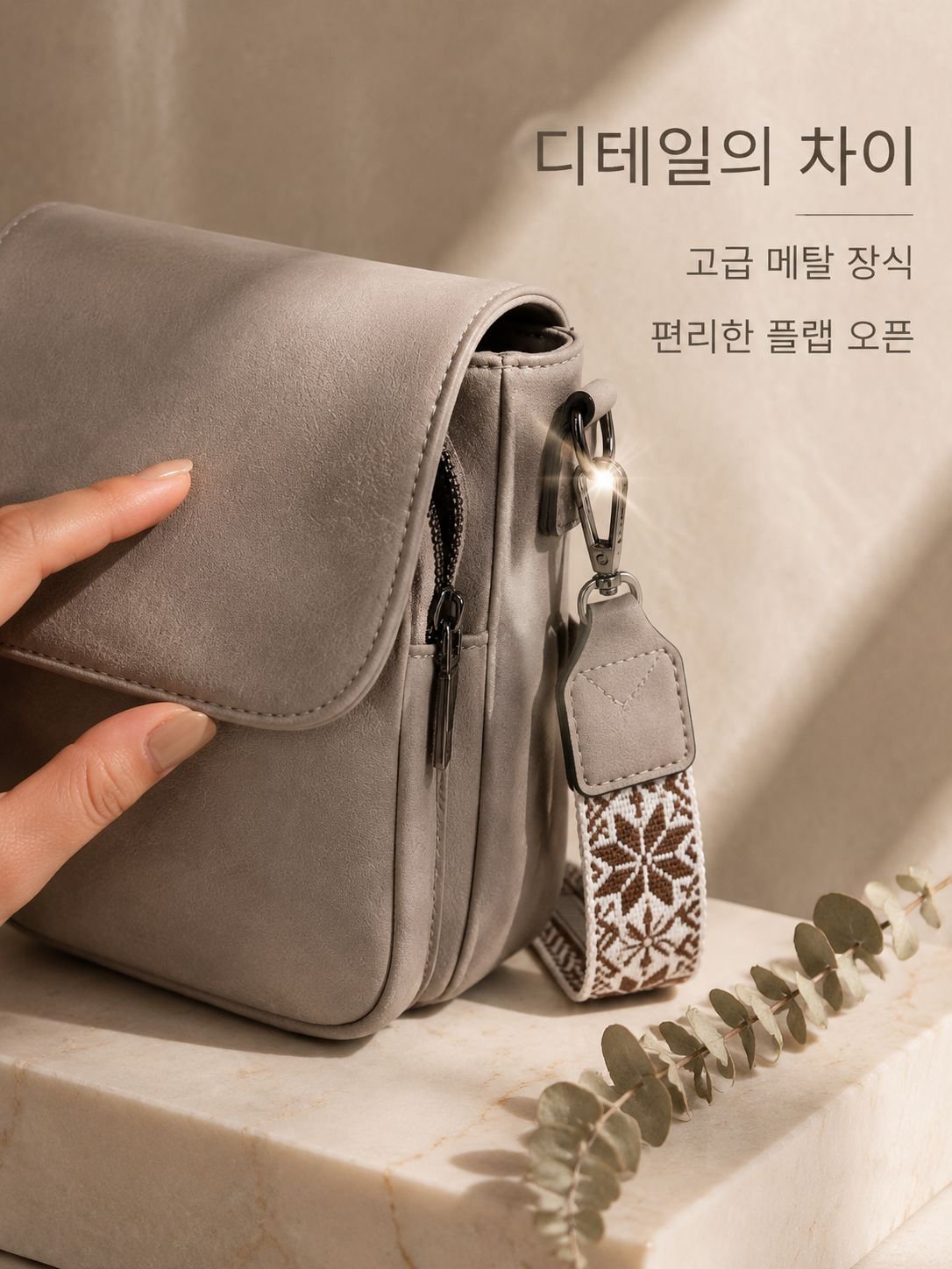 핸드폰 가방 유럽 더블 칸 여성 가방 소용량 PU 소프트 레더 여성 숄더 지갑 플랩 통근 크로스백